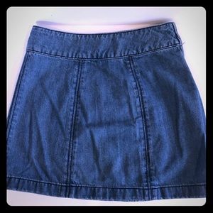 Free people jean skirt